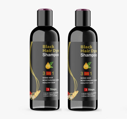 BLACK HAIR DYE SHAMPOO 3-IN-1 BUY 1 GET 1 FREE