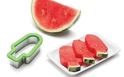 Stainless Steel Watermelon Slicer Cutter Use for Kitchen Fruit Slicer Kitchen Knife Ice Cream Candy Shape